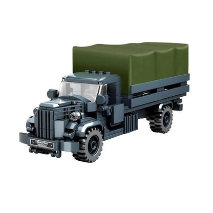 Military Army Soldiers World War Tank Armored Vehicle Model Assemble Building Blocks Bricks DIY Toys Gift