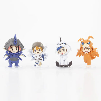 8pcs/set  Digital Monster Digimon Characters Taichi Matt Ishida Sora Cosplay Agumon Gabumon Action Figure Anime Figure Model Toy