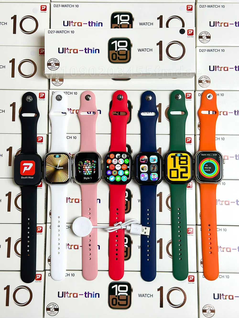 New Watch10 Series GPS Smart Watch Men Always On Display Heart Rate Body Temperature BT Call Women Waterproof Series Smartwatchs