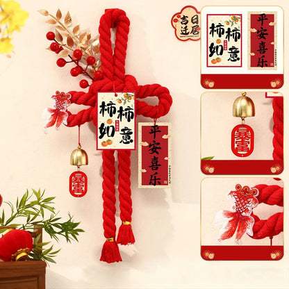 Chinese Knot Ornaments, Spring Festival Atmosphere Decorations 2026 Year Of The Horse New Year Decorations, Front Door Hangings