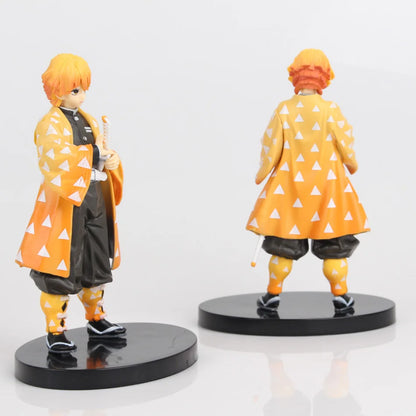 Anime Figure Kamado Tanjirou Nezuko Demon Slayer Figure Action Figures PVC Model Toys Zenitsu Figurine Inosuke Kimetsu No Yaiba