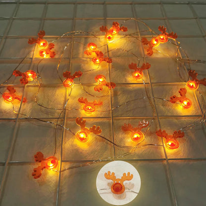 Runtowo Santa Claus Snowman LED Light String Christmas Decoration For Home Xmas Tree Ornament 2025 Navidad Gift 2026 New Year