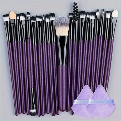 Makeup Brush Set 20Pcs Kit Soft Fluffy Eye Shadow Brushes Cosmetic Foundation Powder Highlighter Blending Beauty Tool Beginners