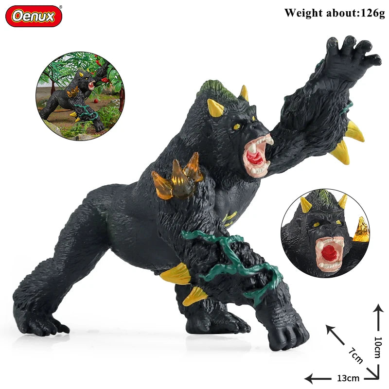 Oenux Simulation Dinosaur Dragon Turtles Fire Bull Orangutan Magma Golem Animal Model Action Figures Pvc Collection Kid Toy Gift