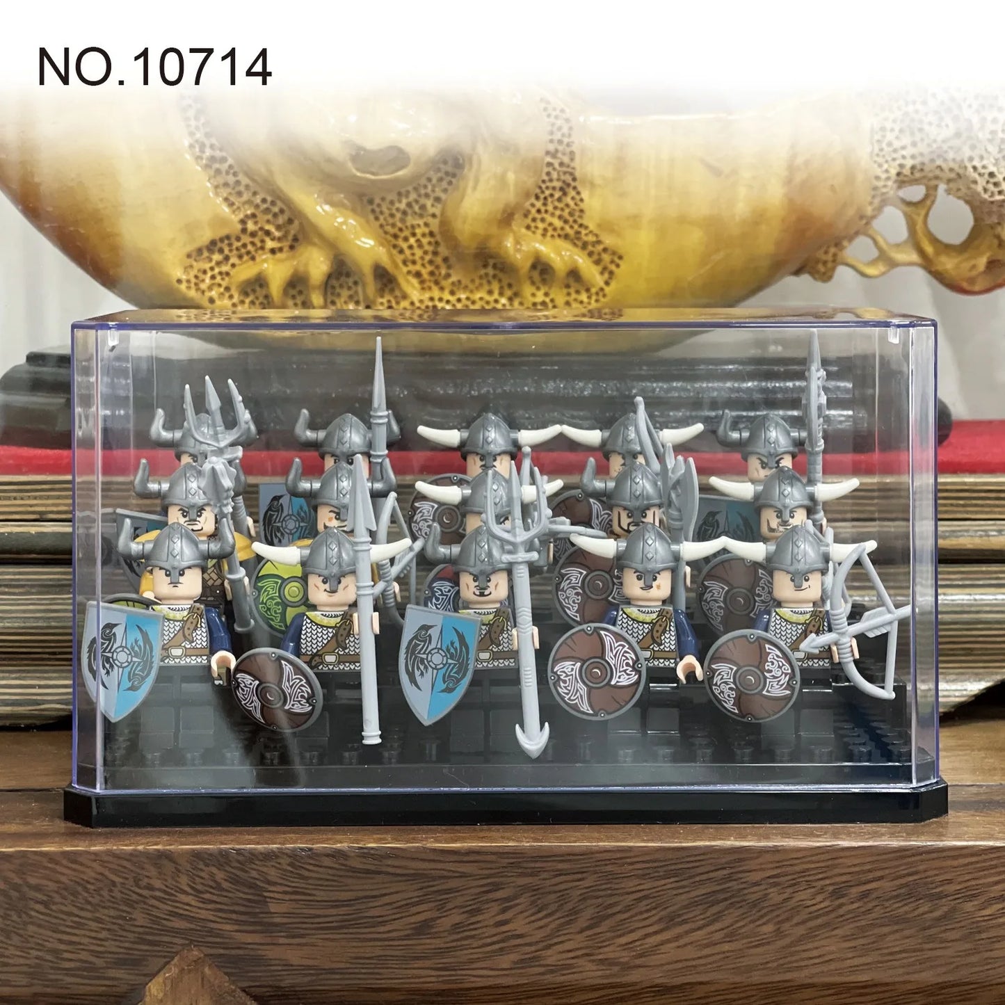 Display Case Clear Shelf Wide 3 Tier Box for Minifigures - Acrylic Protector for Small Pop Figures - Transparent Showcase Storag