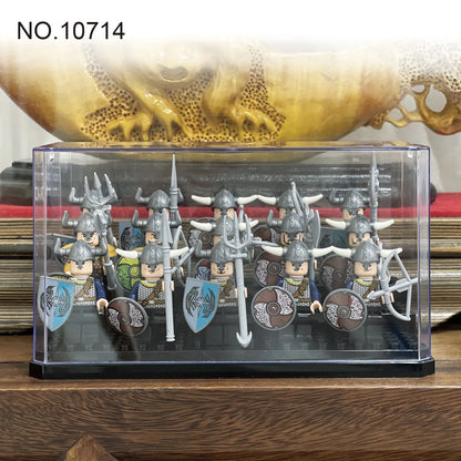 Display Case Clear Shelf Wide 3 Tier Box for Minifigures - Acrylic Protector for Small Pop Figures - Transparent Showcase Storag