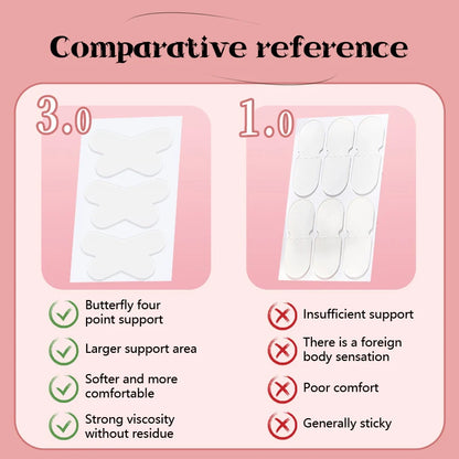 4/8/12/16/20/24/32Pcs Butterfly-Shaped Elf Ear Stickers Corrector Correction Patch Silicone Patches Tape Cosmetics Ears Primer