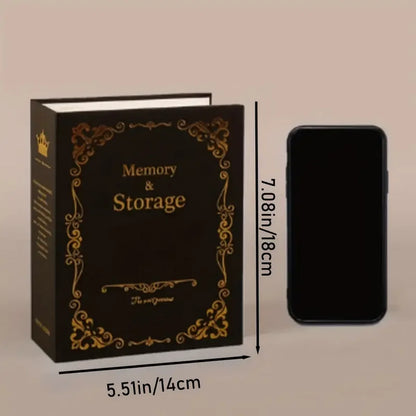 Vintage Photo Album 1 Page 2 Grids Can Hold 100 6-inch Photos Memory & Storage Exquisite Picture Box with Clip Art