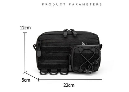 1000D EDC Pouch Molle Organizer Bag Utility EDC Tool Pouch Horizontal Modular Pouch Outdoor Waist Pack EMT Hunting Fanny Pack