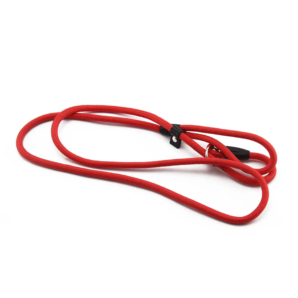 Nylon Pet Leash Dog Slip Rope Leash 130cm Dog Training Leash Strong Slip  Adjustable Pet Slipknot Nylon Leash for Dogs