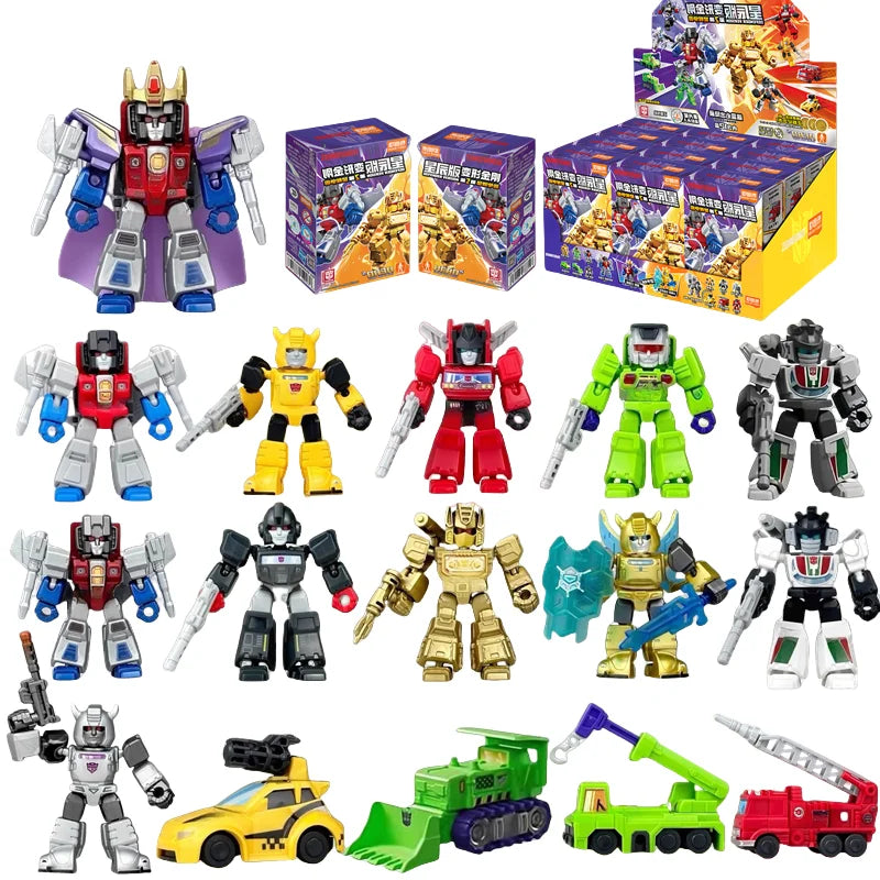 Blokees Transformation Optimus Shockwave Prime Megatron Starscream Bumblebee Anime Figure Robot Assembly Toys Blind Box Gifts