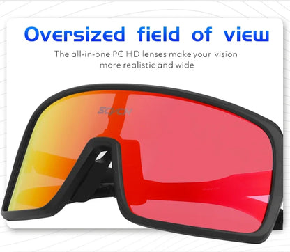SCVCN Polarized Cycling Sunglasses Men Mtb Sports UV400 Photochormic Glasses Goggles Bicycle Bike Glasses Women Cycling Eyewear