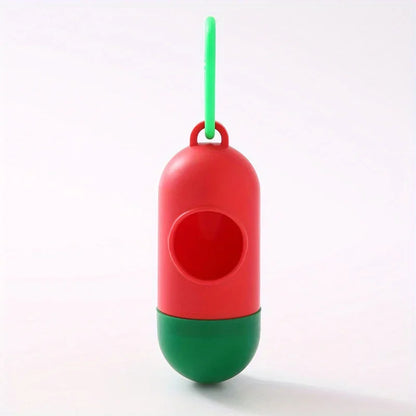 Pill Shaped Poop Bags Dispenser Garbage Holder Dispenser Pet Supplies For Dogs Collars And Leashes