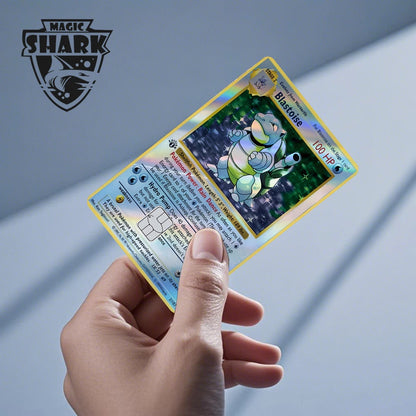 Charizard Gyarados Venusaur Blastoise Mewtwo Squirtle Snorlax Holographic Laser Credit Debit Card Film Skin Sticker