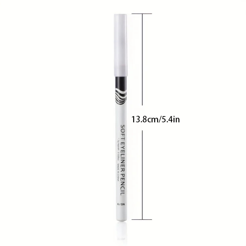 Wooden Rod White Inner Eyeliner Pen Eyelid Under Crease Pen Matte White Pen Beauty Eyeliner Easy Coloring