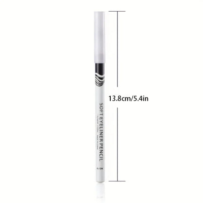 Wooden Rod White Inner Eyeliner Pen Eyelid Under Crease Pen Matte White Pen Beauty Eyeliner Easy Coloring