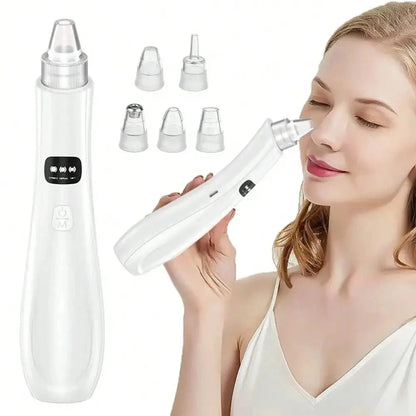 3-Suction Mode Vacuum Pore Cleaner, Facial Cleansing Device for Removing Blackheads & Dead Skin