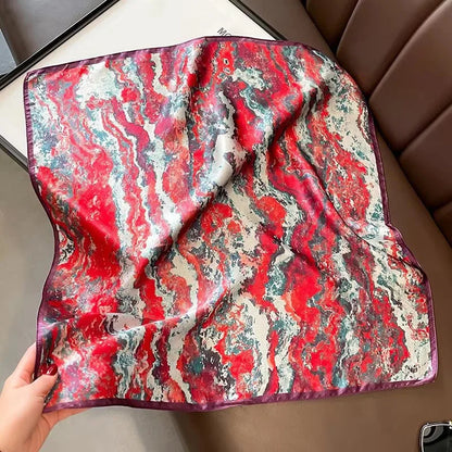 Scarf 100% Silk Bandana Women Square Scarves Wrap Kerchief Spring Fashion Luxury High Quality Headband Hijab Shawls 2026