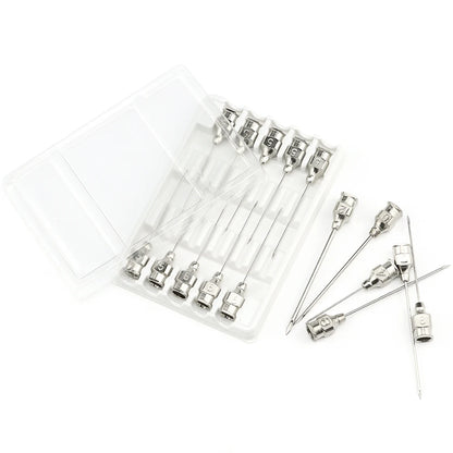 10pcs Stainless steel veterinary needles Syringe Dispensing Needle For Farm,Fluid Supplement,Livestock, Poultry,Glue Dispensing