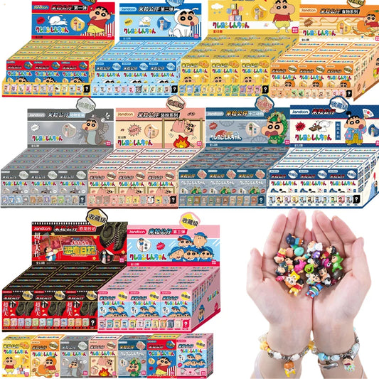 Crayon Shin-Chan Anime Figures Creative Peripheral Dinosaur Diary Baby Rice Grains Doll Model Blind Boxs Toys Children's Gifts