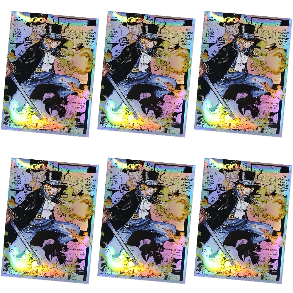 60Pcs 67x92mm Anime One Piece Card Sleeves Ace Luffy Zoro Shanks Empress Nami OPCG PTCG /MTG/PKM Trading Cards Protector Case