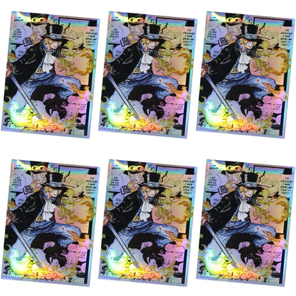 60Pcs 67x92mm Anime One Piece Card Sleeves Ace Luffy Zoro Shanks Empress Nami OPCG PTCG /MTG/PKM Trading Cards Protector Case