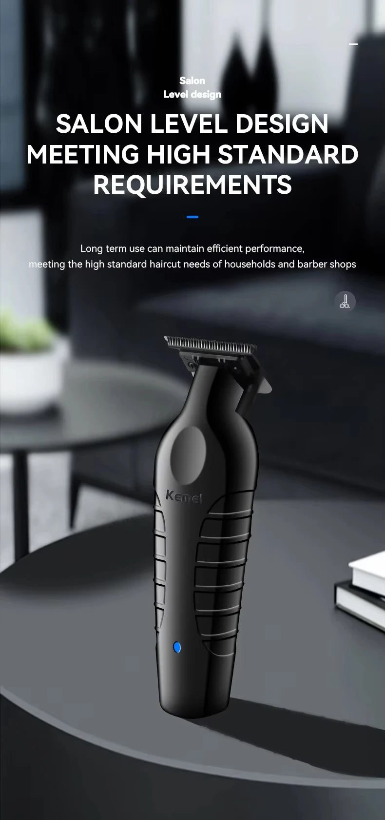 Kemei Professional Electric Hair Clippers USB Rechargeable Barber Trimmer Men's Electric Shaver Clippers KM-2299 KM-1102 Kit