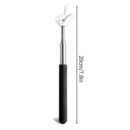 1pPointer Finger Stainless Steel Reading Sticks Telescopic Reading Finger Teaching Aids Gift for Teachers Pointer Finger Stick