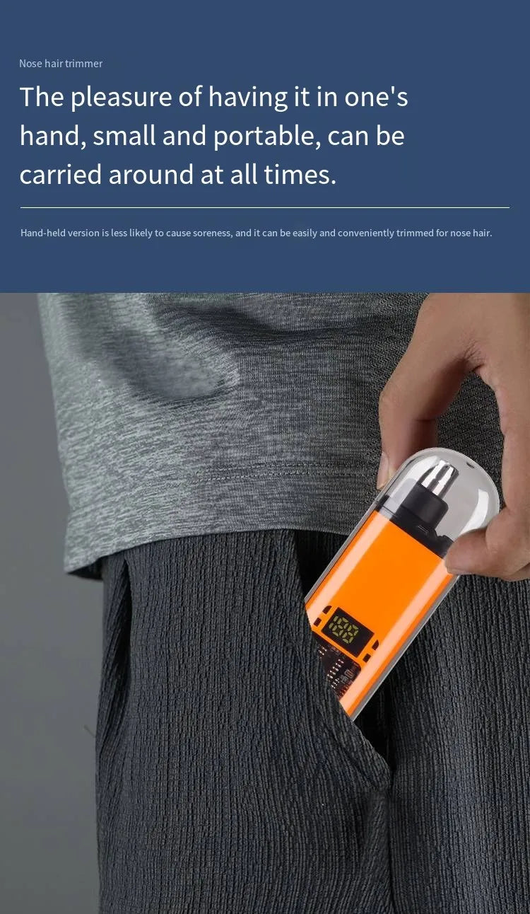 Nose Hair Trimmer Portable Mini Nose and Ear Hair Trimmer Portable Nose Trimmer Rechargeable Trimmer for Man