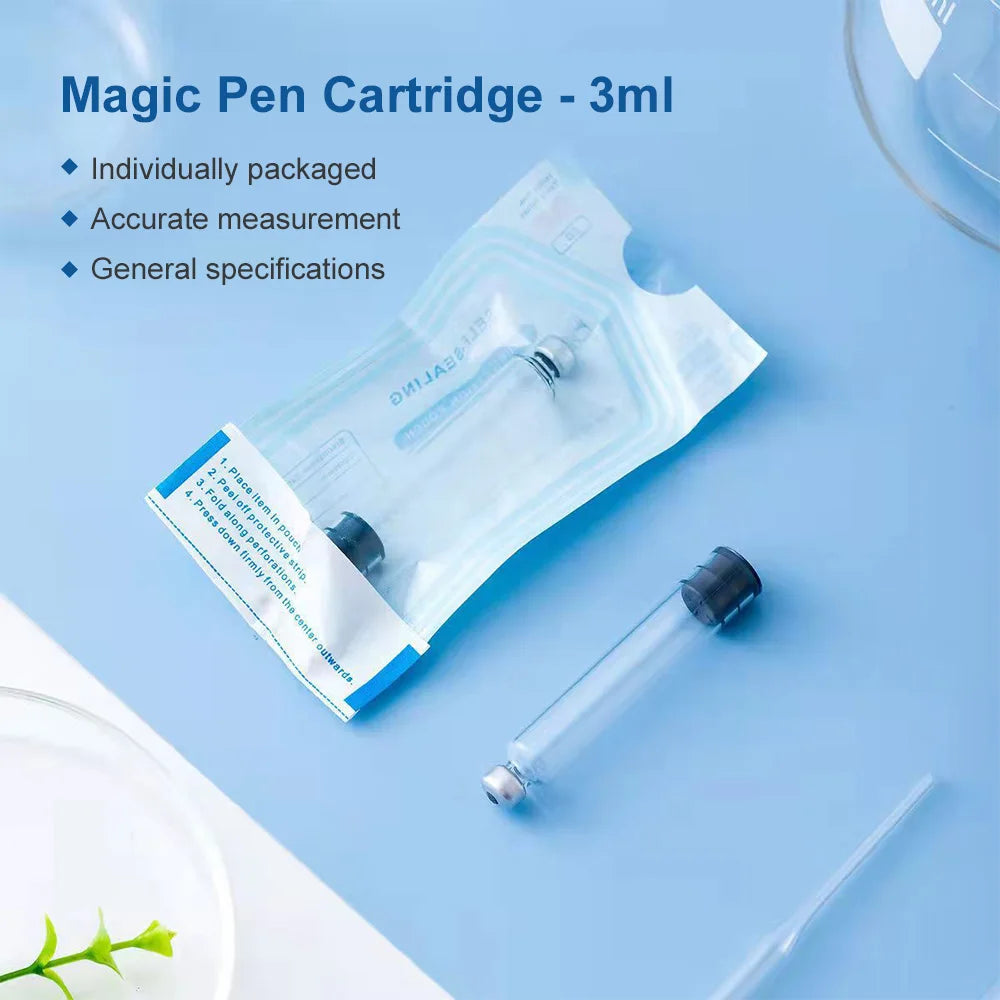 10/20/50/100Pcs Sterile Insulin Cartridges 3ml Cassette Bottle for Insulin Injection Pen Individual Packaging Medical Aesthetics