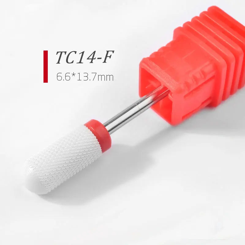 1/5pcs Ceramic Nail Drill Bits Milling Cutter Nail Files Grinding Head Electric Pedicure Manicure Polish Cuticle Clean Nail Tool