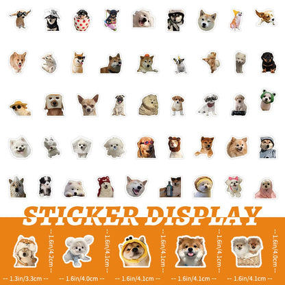 10/100/1000Pcs Funny Dog Stickers Cartoon Cute Decals Toy Guitar Phone Bicycle Laptop Notebook Luggage Car Graffiti Kids Sticker