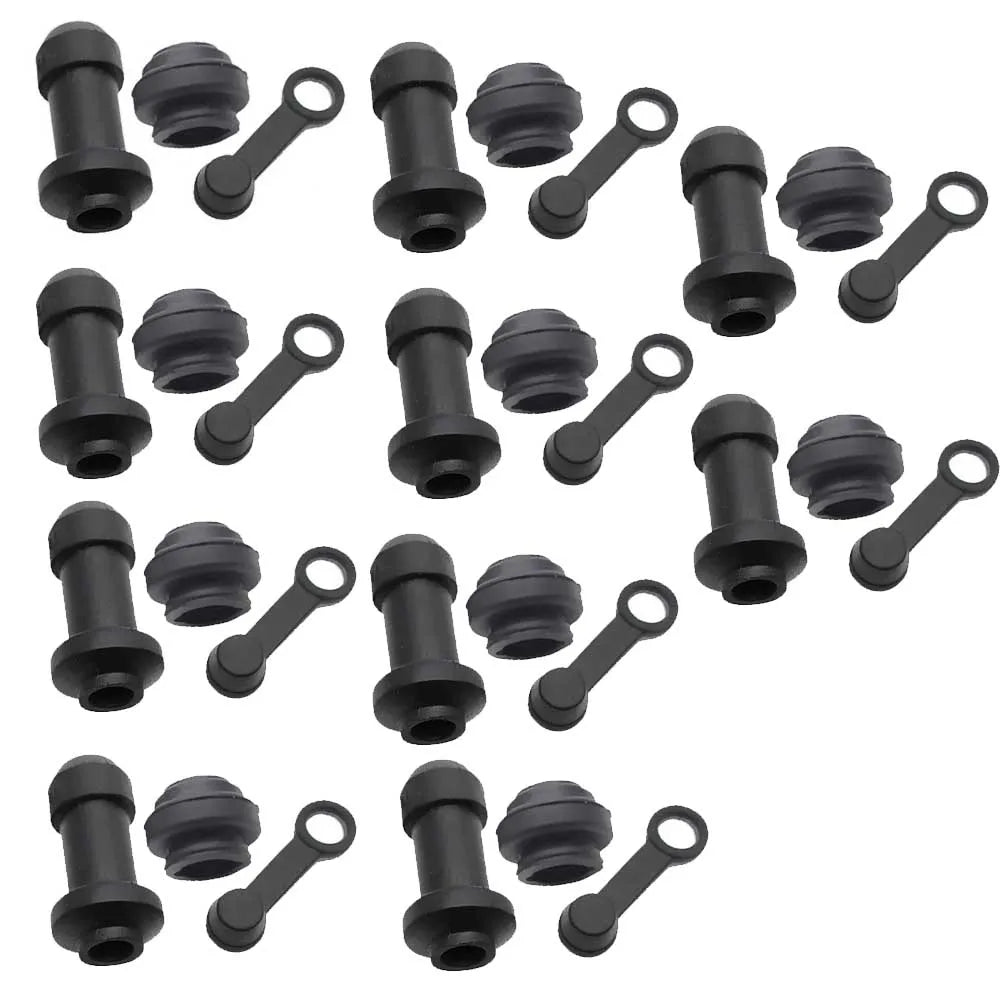 10/5/2 sets Motorcycle Scooter Brake Upper Lower Pump Caliper Shock Absorber Sleeve Dust Covers Disc Waterproof Rubber Caps