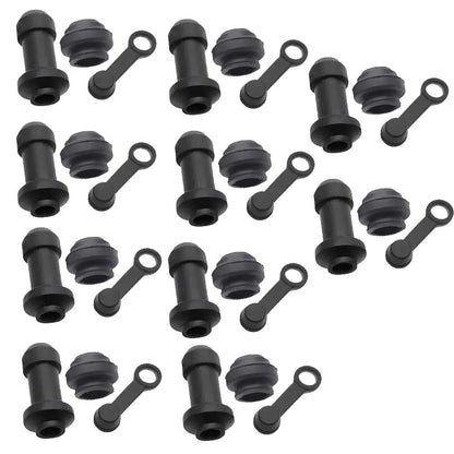 10/5/2 sets Motorcycle Scooter Brake Upper Lower Pump Caliper Shock Absorber Sleeve Dust Covers Disc Waterproof Rubber Caps