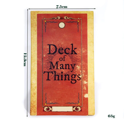 Deck of Many Things Card Game The Ultimate Tabletop Prop Full 22 card Deck of Many Things Adds And Extra Layer Of Excitement Pan
