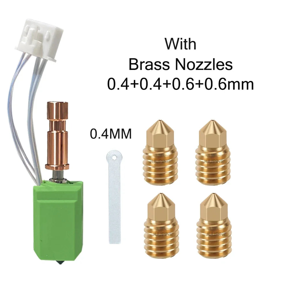 Full Metal Hotend For kobra s1 hotend upgraded 200k Thermistor 2.0 Version Hotend For Kobra S1/S1 Combo 0.2/0.25/0.4/0.6/0.8mm