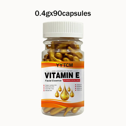 Vitamin E Deep Moisturizing Capsule Essence–Hydrates Smooths Skin. Formulated Squalane Vitamin 18/30/48/60/90/180 Capsules
