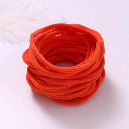 10pcs/lot Nylon Headband Baby Girl Accessories For Children's Hair Elastic Bands For Girls Toddler Headdress Baby Turban