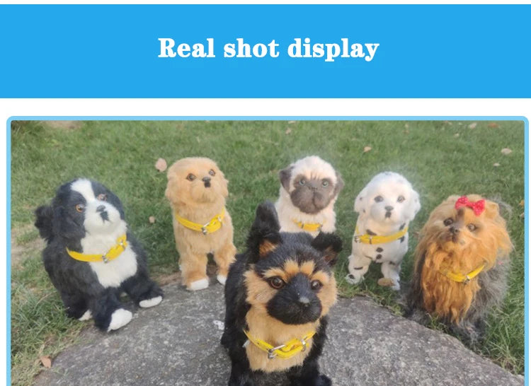 New Simulation Robot Dog Electronic Pet Sound Control Walking Nodding Music Touch Control Robot Animal Pet Children Toy Gifts