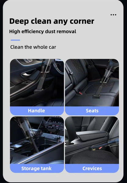 Wireless vacuum cleaner car mounted multifunctional handheld vacuum cleaner strong suction rechargeable car home dual-use