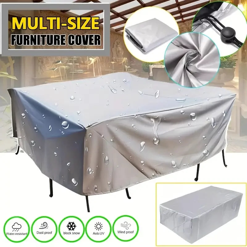 218 Sizes of Patio Furniture Covers, Table and Chair Covers, Waterproof, Dustproof, UV-proof 210D Oxford Cloth Protective Cover