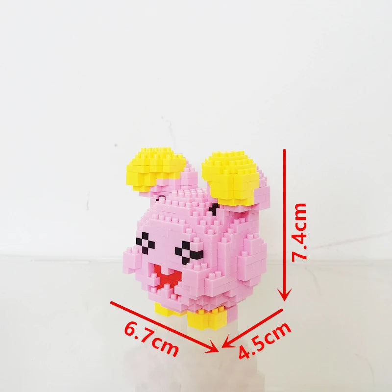 75 Style Building Blocks Assembly Anime Picachu Charizard Doll Blastoise Bulbasaur Gengar Bricks Figures Toy for Kid Gift