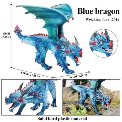 Oenux Mythical Dinosaur Dragon Tiger Golem Lion Snowmen Cattle Model Action Figures Artistical Decoration Collection Kid  Toy