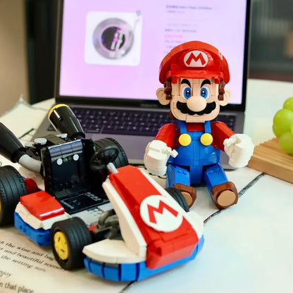 2025NEW Standard Kart Model Building Blocks Classic Game Racing Car Assembly Bricks Toy for Kids Christmas Birthday Gift