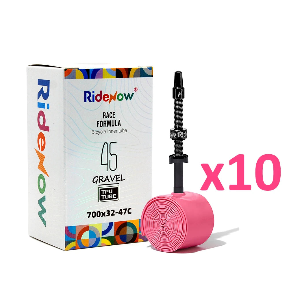 Ridenow Metal Nozzle Tpu Inner Tube Detachable Valve Cores 45g Gravel 29Inch 700x32-47c Tube Bike Tyre MTB Road Bike Inner Tube