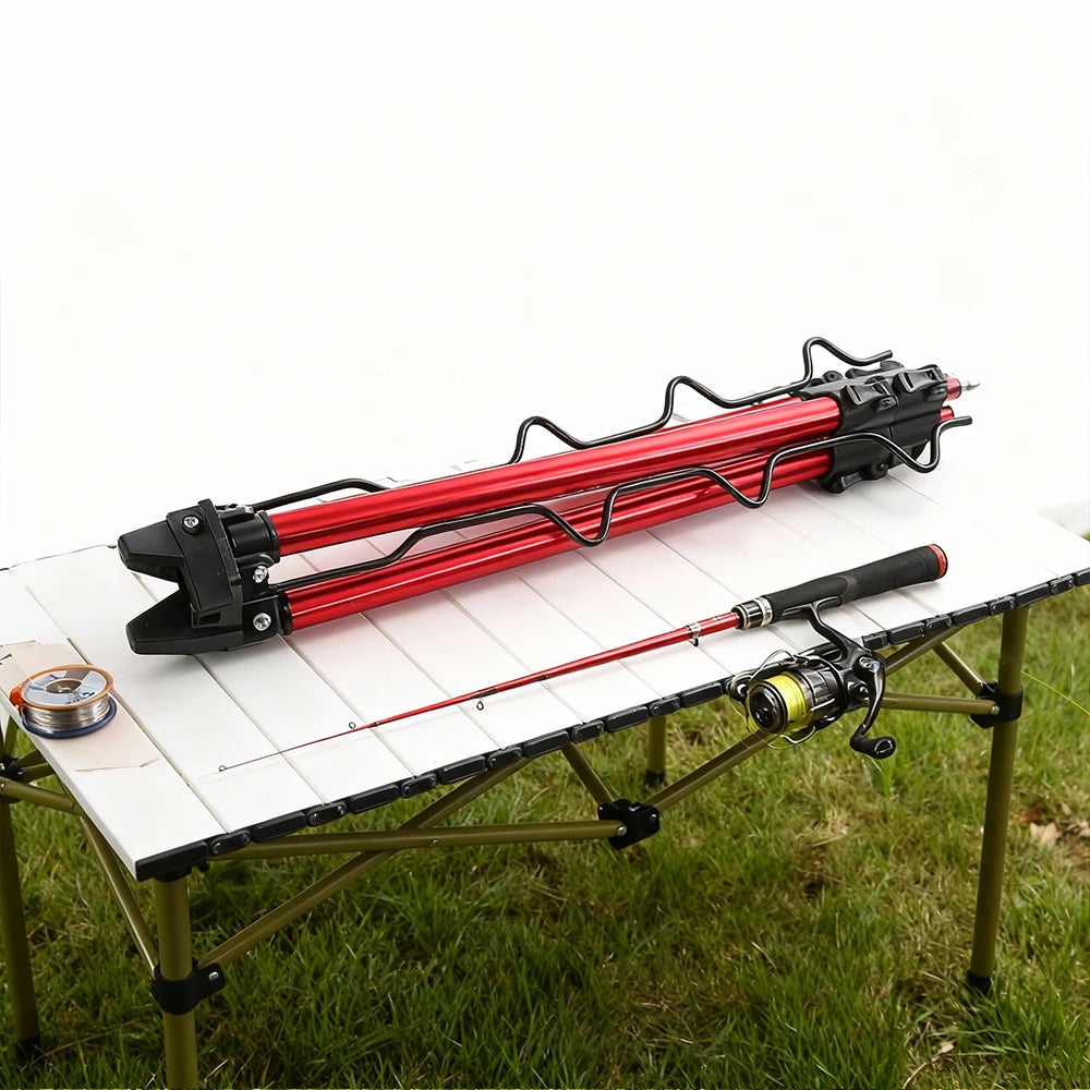 Telescopic Aluminum Alloy Fishing Rods Tripod Stand Holder for Telescopic And Hand-held Rods Durable Fishing Gear Accessory