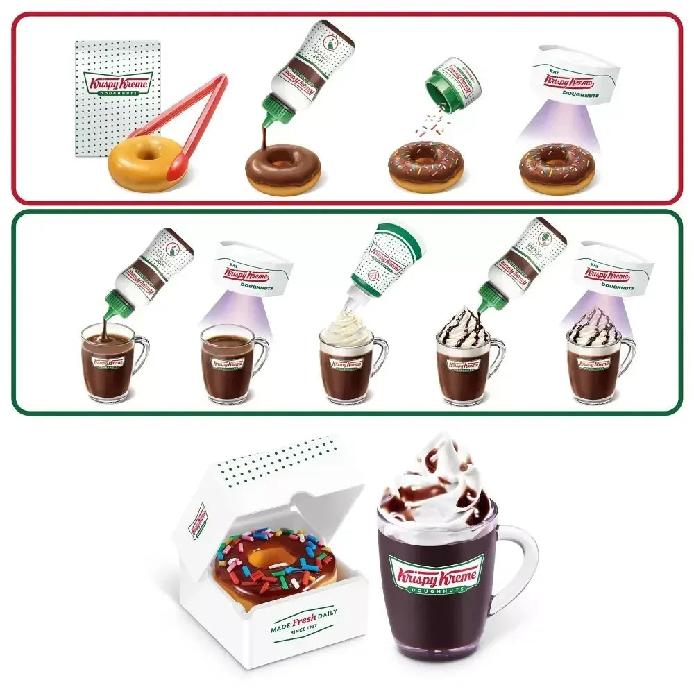 Zuru Mini Brands Krispy Kreme Create Series 1 Surprise Blind Box Toys Mini Food Donut Miniature Food Mystery Packaging Toys