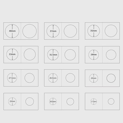 1 Set Coin Storage Stamp Holder Square Cardboard Case Coin Album Collection Coin Holders Flip Clip Coin Capsules Cover Storage