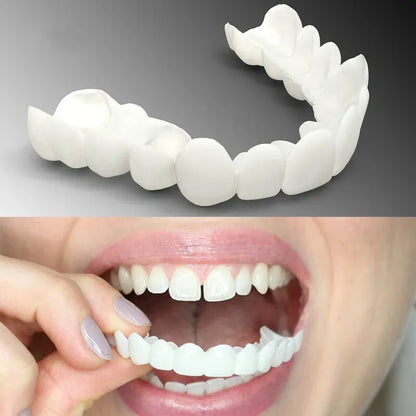 Smile Dental Upper False Fake Teeth Cover Perfect Smile Veneers Comfort Fit Flex Whitening Denture Braces Equipment CK848-FRO