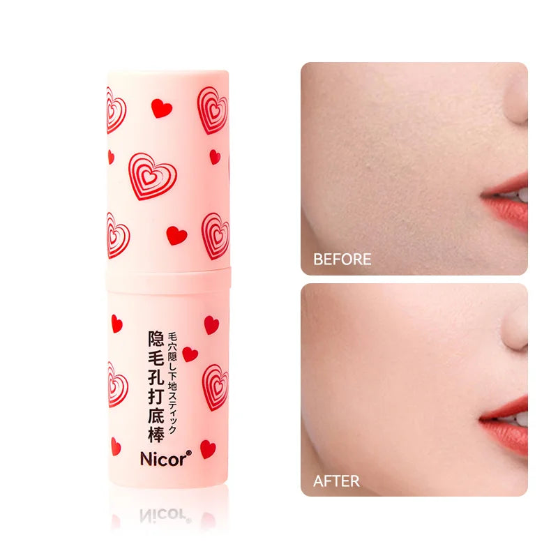 Pre-makeup isolation base stick, less prone to powder sticking, natural makeup effect, matte coverage, and long-lasting makeup